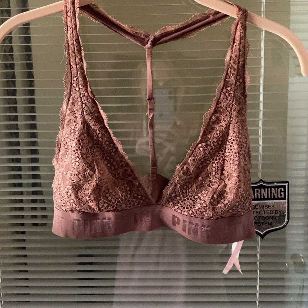 PINK Victoria's Secret Lace Bralette in Mauve